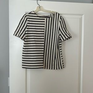 Tory Burch cotton striped shirt sleeve shirt